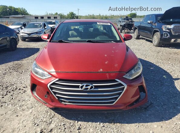 KMHD74LFXHU077611 2017 HYUNDAI ELANTRA Темно-бордовый Вид спереди