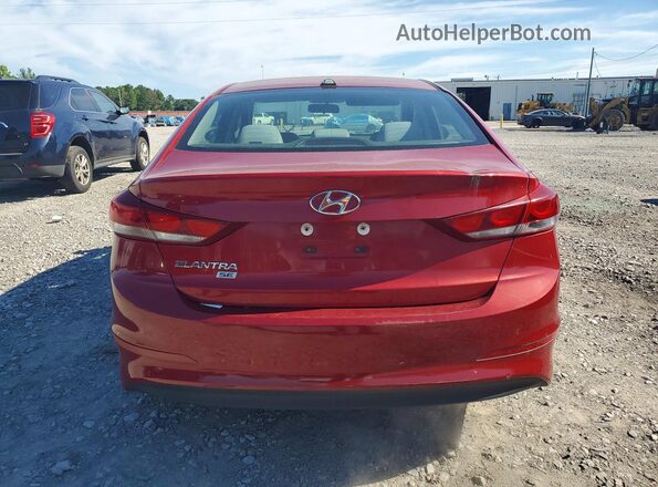 KMHD74LFXHU077611 2017 HYUNDAI ELANTRA Темно-бордовый Вид сзади