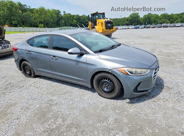 KMHD74LFXHU079312 2017 HYUNDAI ELANTRA Серый Передняя правая четверть