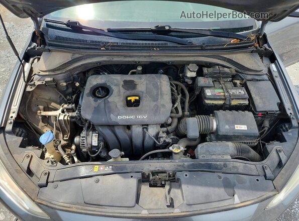 KMHD74LFXHU079312 2017 HYUNDAI ELANTRA Серый Вид задней части салона