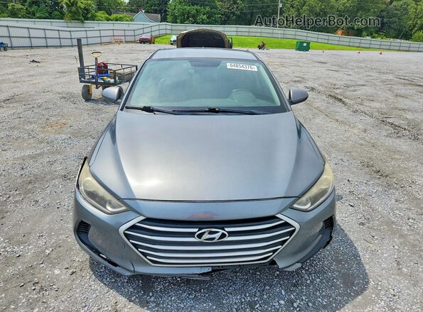 KMHD74LFXHU079312 2017 HYUNDAI ELANTRA Серый Вид спереди
