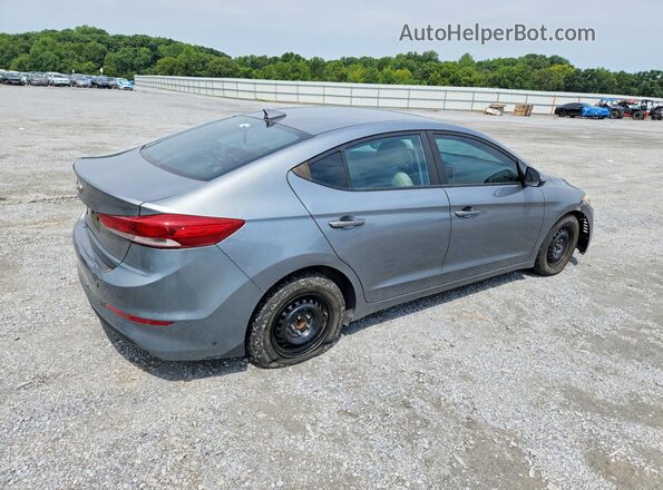 KMHD74LFXHU079312 2017 HYUNDAI ELANTRA Серый Задняя правая четверть