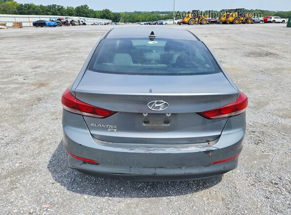KMHD74LFXHU079312 2017 HYUNDAI ELANTRA Серый Вид сзади