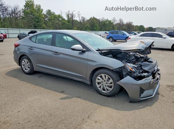 KMHD74LFXKU792024 2019 HYUNDAI ELANTRA Серебряный Передняя правая четверть