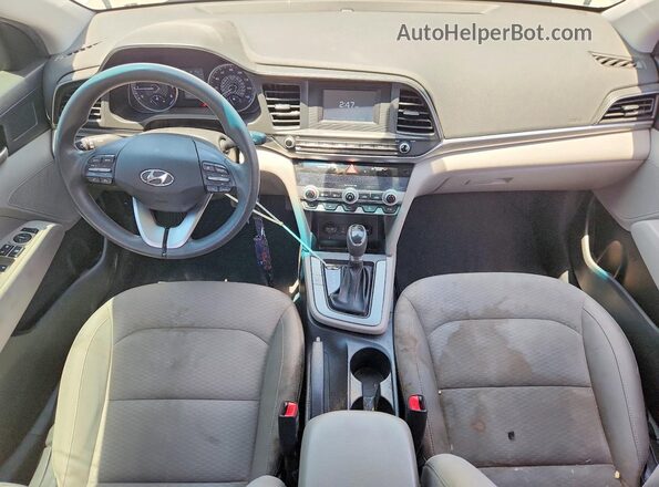 KMHD74LFXLU072644 2020 HYUNDAI ELANTRA White Dashboard view
