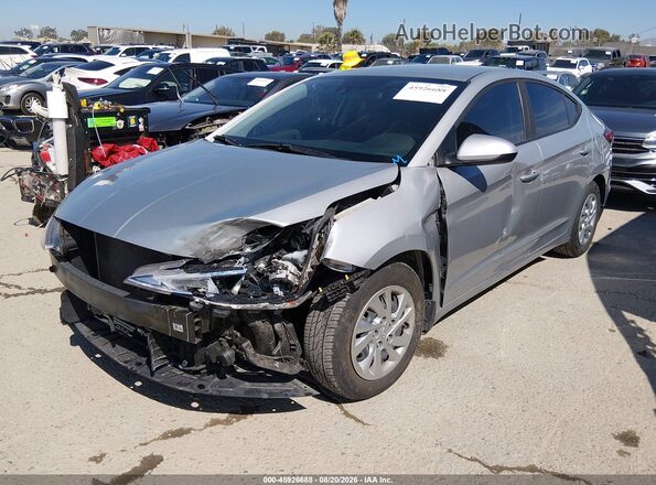 KMHD74LFXLU949407 2020 HYUNDAI ELANTRA Gray Առջևի ձախ երեք քառորդ տեսարան