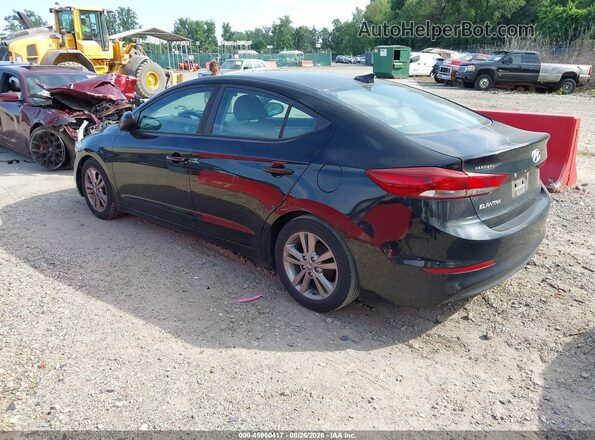 KMHD84LF0HU103050 2017 HYUNDAI ELANTRA Черный Задняя левая четверть