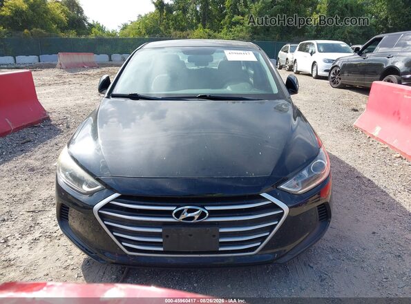 KMHD84LF0HU103050 2017 HYUNDAI ELANTRA Черный Вид щитка приборов