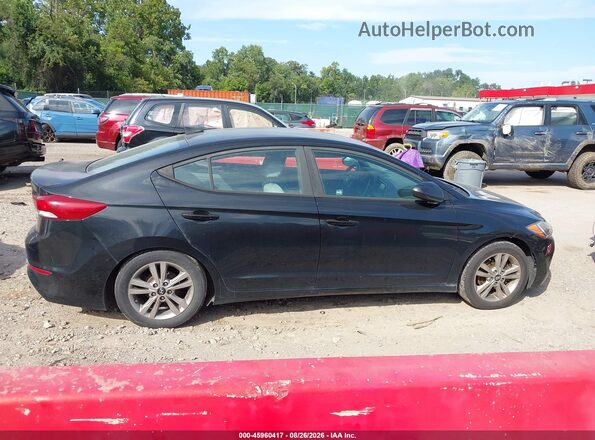 KMHD84LF0HU103050 2017 HYUNDAI ELANTRA Черный Вид задней части салона