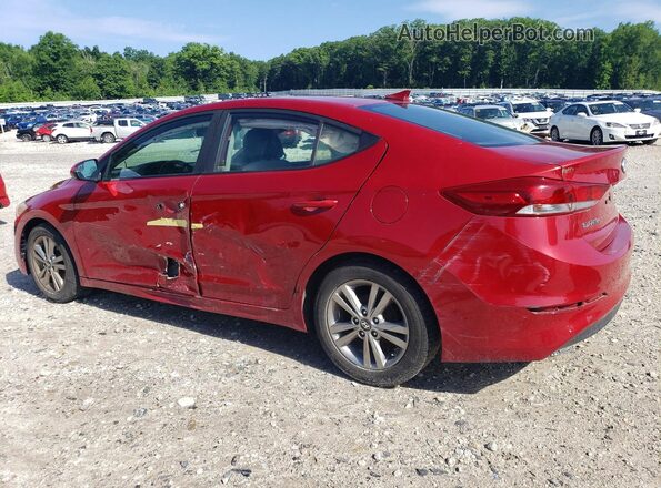 KMHD84LF0HU188987 2017 HYUNDAI ELANTRA Red Задня ліва чверть