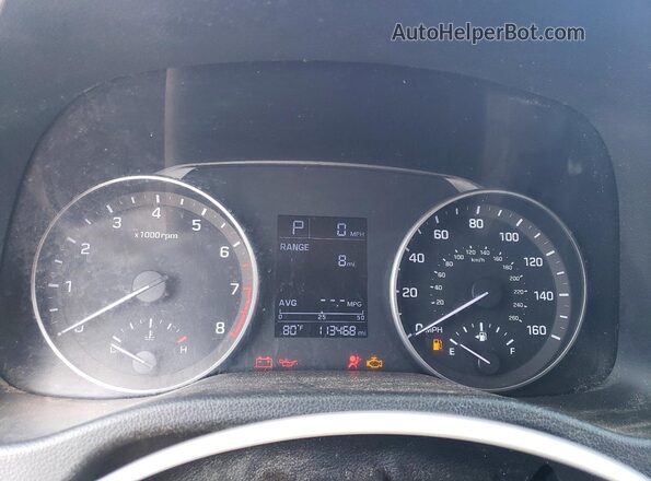 KMHD84LF0HU188987 2017 HYUNDAI ELANTRA Red Вид щитка приладів