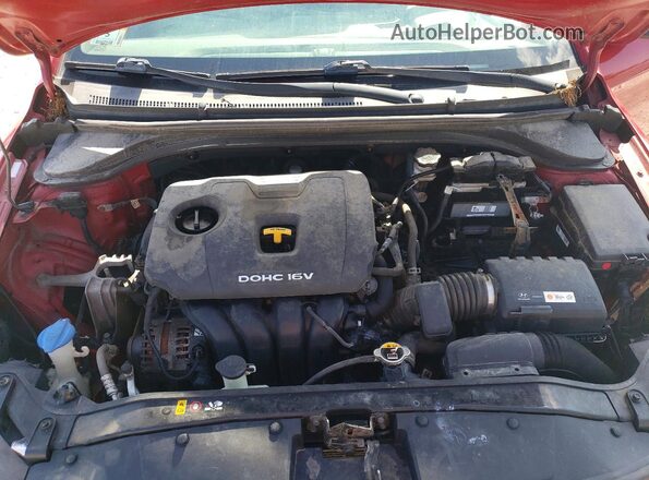 KMHD84LF0HU188987 2017 HYUNDAI ELANTRA Red Вид задньої частини салону