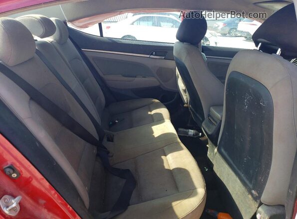 KMHD84LF0HU188987 2017 HYUNDAI ELANTRA Red Вид задніх сидінь