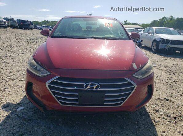 KMHD84LF0HU188987 2017 HYUNDAI ELANTRA Red Вид спереду