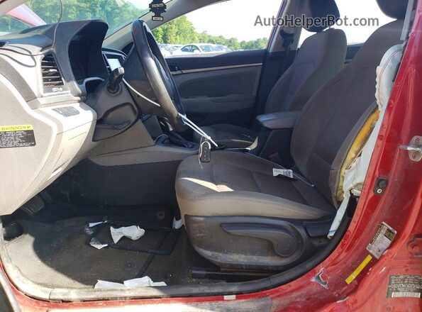 KMHD84LF0HU188987 2017 HYUNDAI ELANTRA Red Вид салону спереду