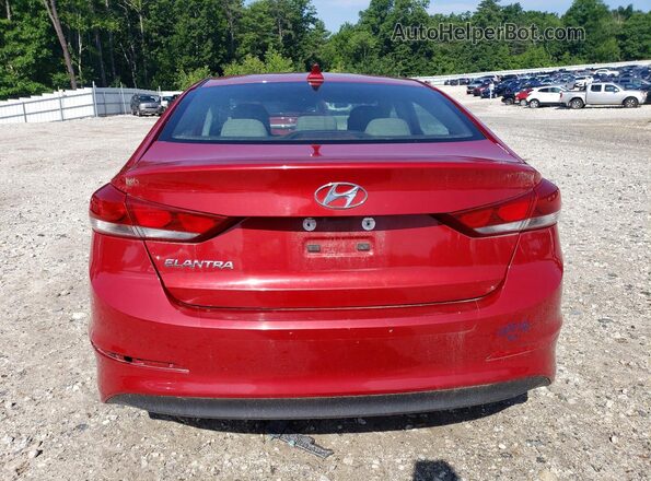 KMHD84LF0HU188987 2017 HYUNDAI ELANTRA Red Вид ззаду