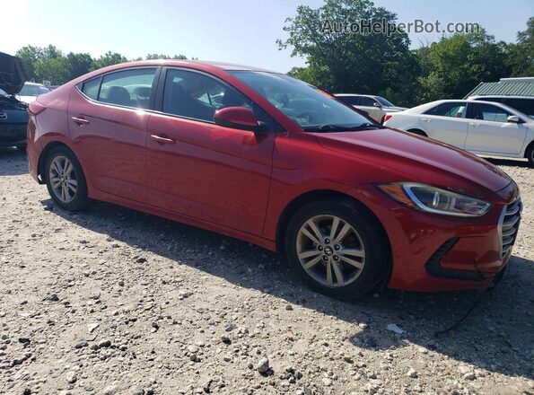 KMHD84LF0HU188987 2017 HYUNDAI ELANTRA Red Передня права чверть