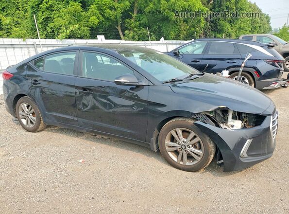 KMHD84LF0HU218103 2017 HYUNDAI ELANTRA Black წინა მარჯვენა