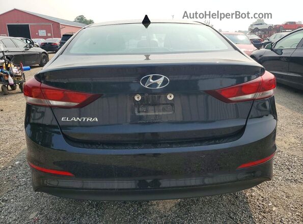 KMHD84LF0HU218103 2017 HYUNDAI ELANTRA Black უკანა ხედი