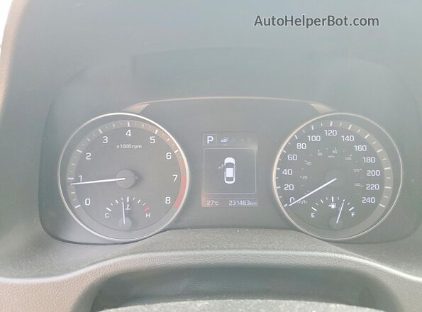 KMHD84LF0HU218103 2017 HYUNDAI ELANTRA Black ხელსაწყოთა პანელის ხედი