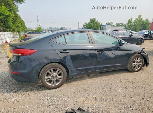 KMHD84LF0HU218103 2017 HYUNDAI ELANTRA Black უკანა მარჯვენა