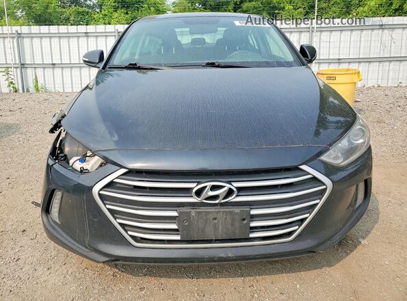 KMHD84LF0HU218103 2017 HYUNDAI ELANTRA Black წინა ხედი