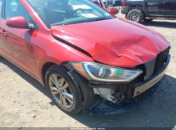 KMHD84LF0HU222524 2017 HYUNDAI ELANTRA Red Vista frontal
