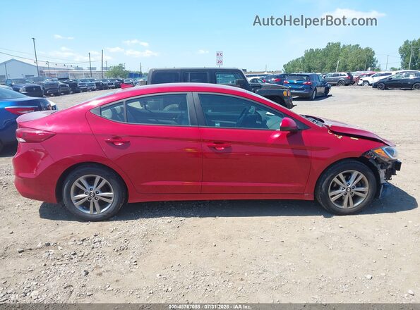 KMHD84LF0HU222524 2017 HYUNDAI ELANTRA Red Vista interior de 360 grados