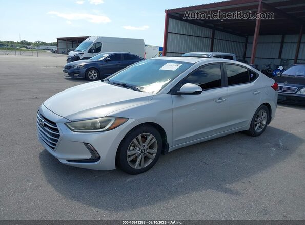 KMHD84LF0HU240716 2017 HYUNDAI ELANTRA Silver Առջևի ձախ երեք քառորդ տեսարան