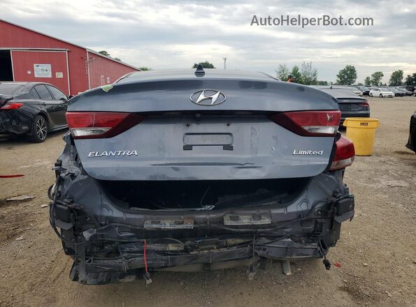 KMHD84LF0HU253000 2017 HYUNDAI ELANTRA Gray უკანა ხედი