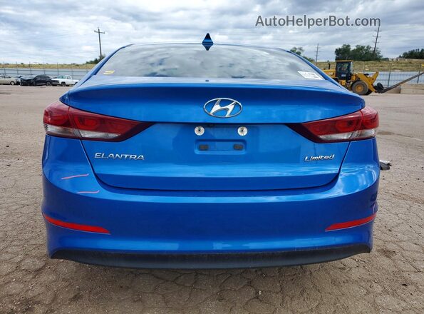 KMHD84LF0HU359799 2017 HYUNDAI ELANTRA Blue Հետևի տեսք