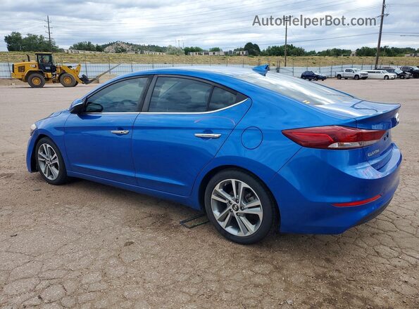 KMHD84LF0HU359799 2017 HYUNDAI ELANTRA Blue Հետևի ձախ