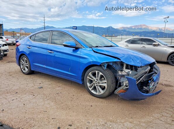 KMHD84LF0HU359799 2017 HYUNDAI ELANTRA Blue Առջևի աջ