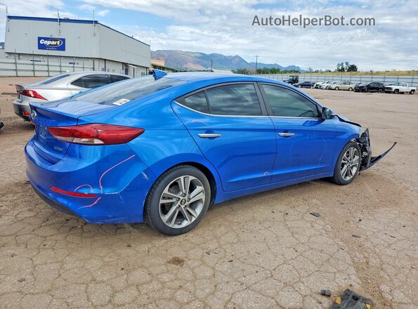 KMHD84LF0HU359799 2017 HYUNDAI ELANTRA Blue Հետևի աջ