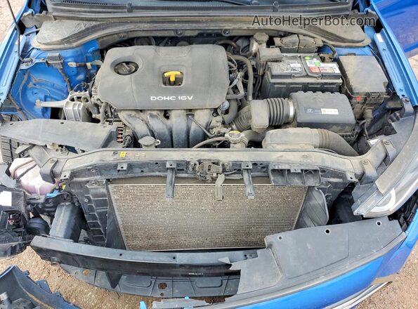 KMHD84LF0HU359799 2017 HYUNDAI ELANTRA Blue Սալոնի հետևի տեսք