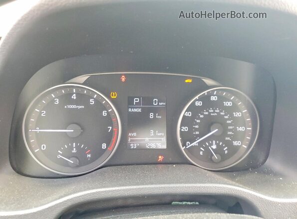 KMHD84LF0HU431231 2017 HYUNDAI ELANTRA Cream Widok zestawu wskaźników