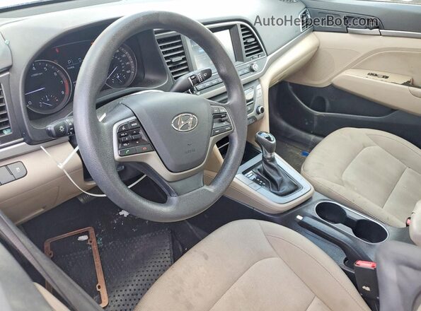 KMHD84LF0HU431231 2017 HYUNDAI ELANTRA Cream Widok deski rozdzielczej