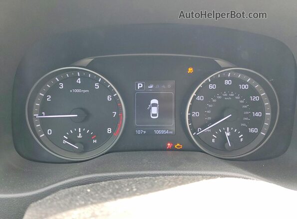 KMHD84LF0JU477745 2018 HYUNDAI ELANTRA Gray Սարքավորումների վահանակի տեսք