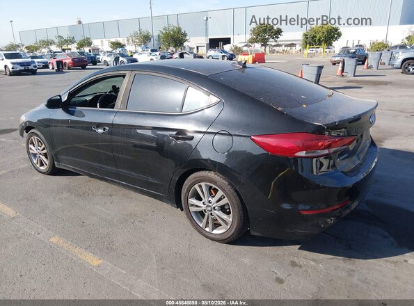 KMHD84LF0JU503051 2018 HYUNDAI ELANTRA Black Հետևի ձախ