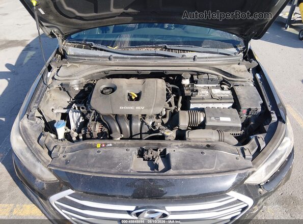 KMHD84LF0JU503051 2018 HYUNDAI ELANTRA Black Հետևի տեսք