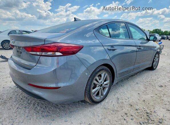 KMHD84LF0JU575383 2018 HYUNDAI ELANTRA Gray Trasero derecho