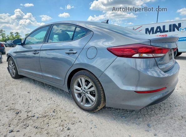 KMHD84LF0JU575383 2018 HYUNDAI ELANTRA Gray Trasero izquierdo