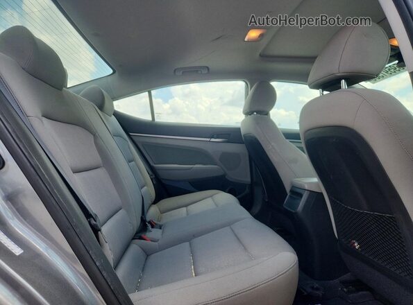 KMHD84LF0JU575383 2018 HYUNDAI ELANTRA Gray Vista de los asientos traseros