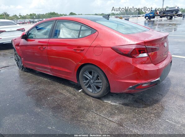 KMHD84LF0KU744870 2019 HYUNDAI ELANTRA Red Rear left
