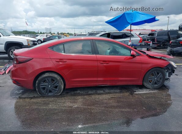 KMHD84LF0KU744870 2019 HYUNDAI ELANTRA Red Rear interior view