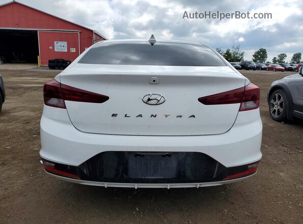 KMHD84LF0LU011820 2020 HYUNDAI ELANTRA White Вид ззаду