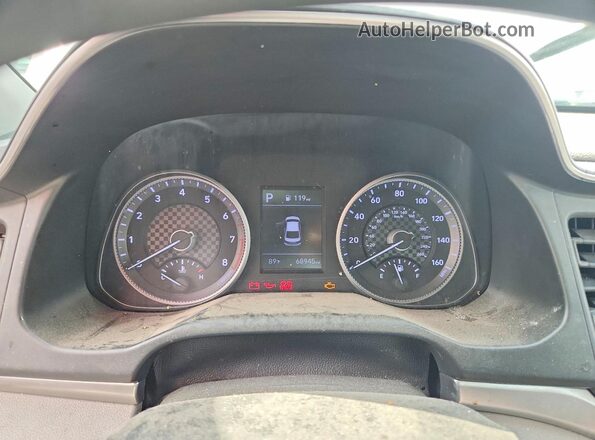 KMHD84LF0LU107253 2020 HYUNDAI ELANTRA Gray ხელსაწყოთა პანელის ხედი