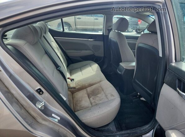 KMHD84LF0LU107253 2020 HYUNDAI ELANTRA Gray უკანა სავარძლების ხედი