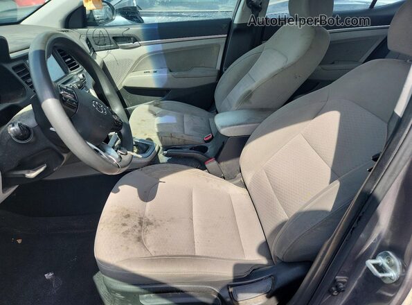 KMHD84LF0LU107253 2020 HYUNDAI ELANTRA Gray წინა სალონის ხედი