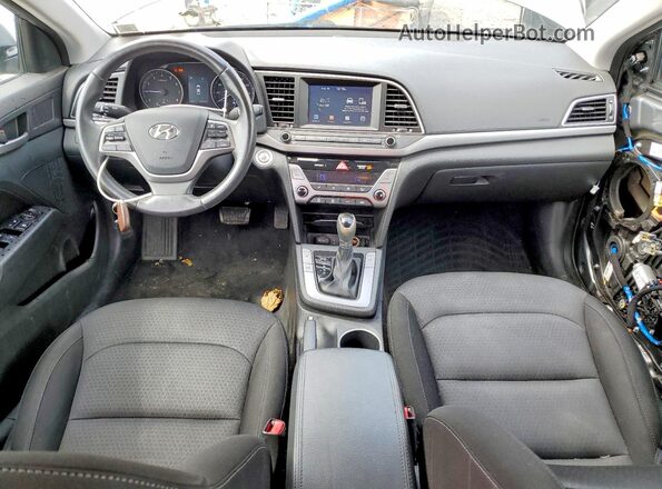 KMHD84LF1HU245052 2017 HYUNDAI ELANTRA Silver წინა პანელის ხედი